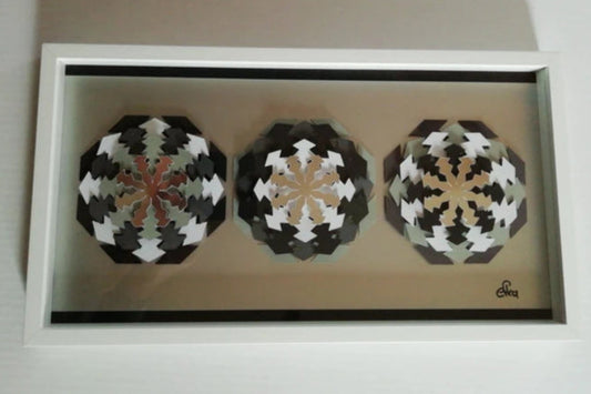 Tonnerre frontale - mandala spirituel contemporain art radial méditatif