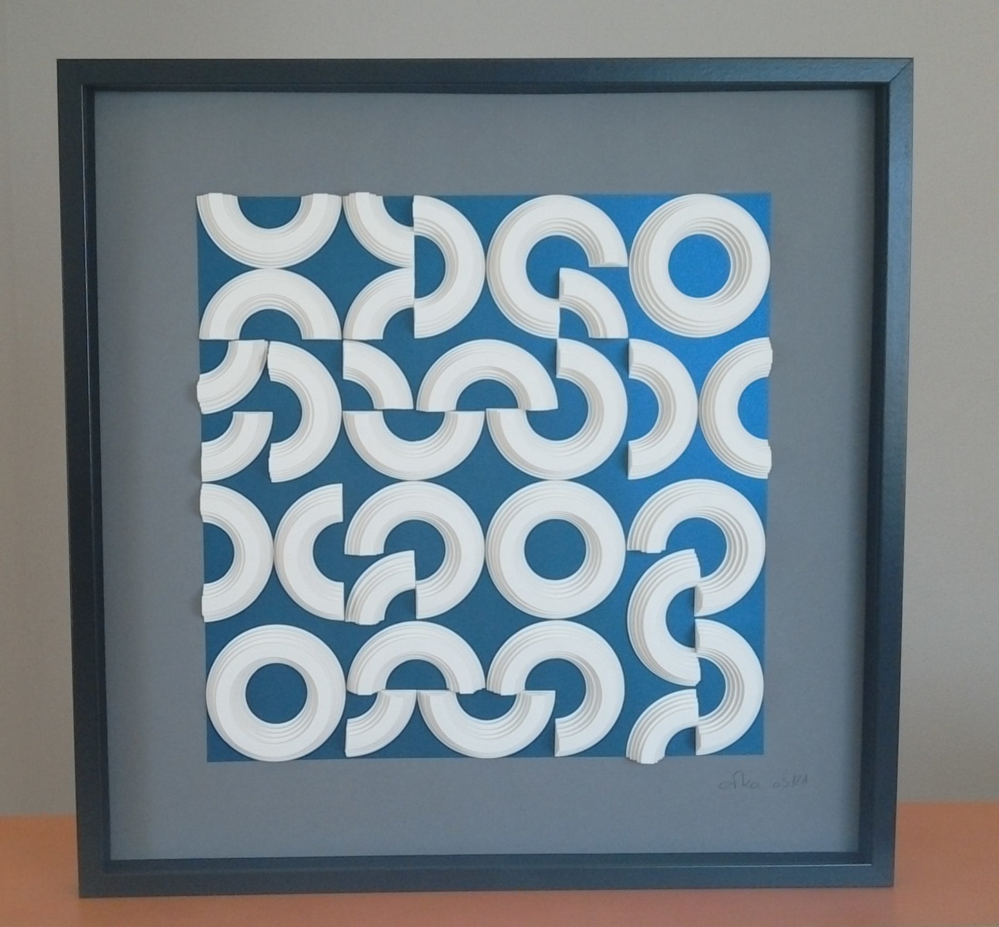 Circle Diffraction art optique français, diffraction géométrique et patrimoine Vasarely