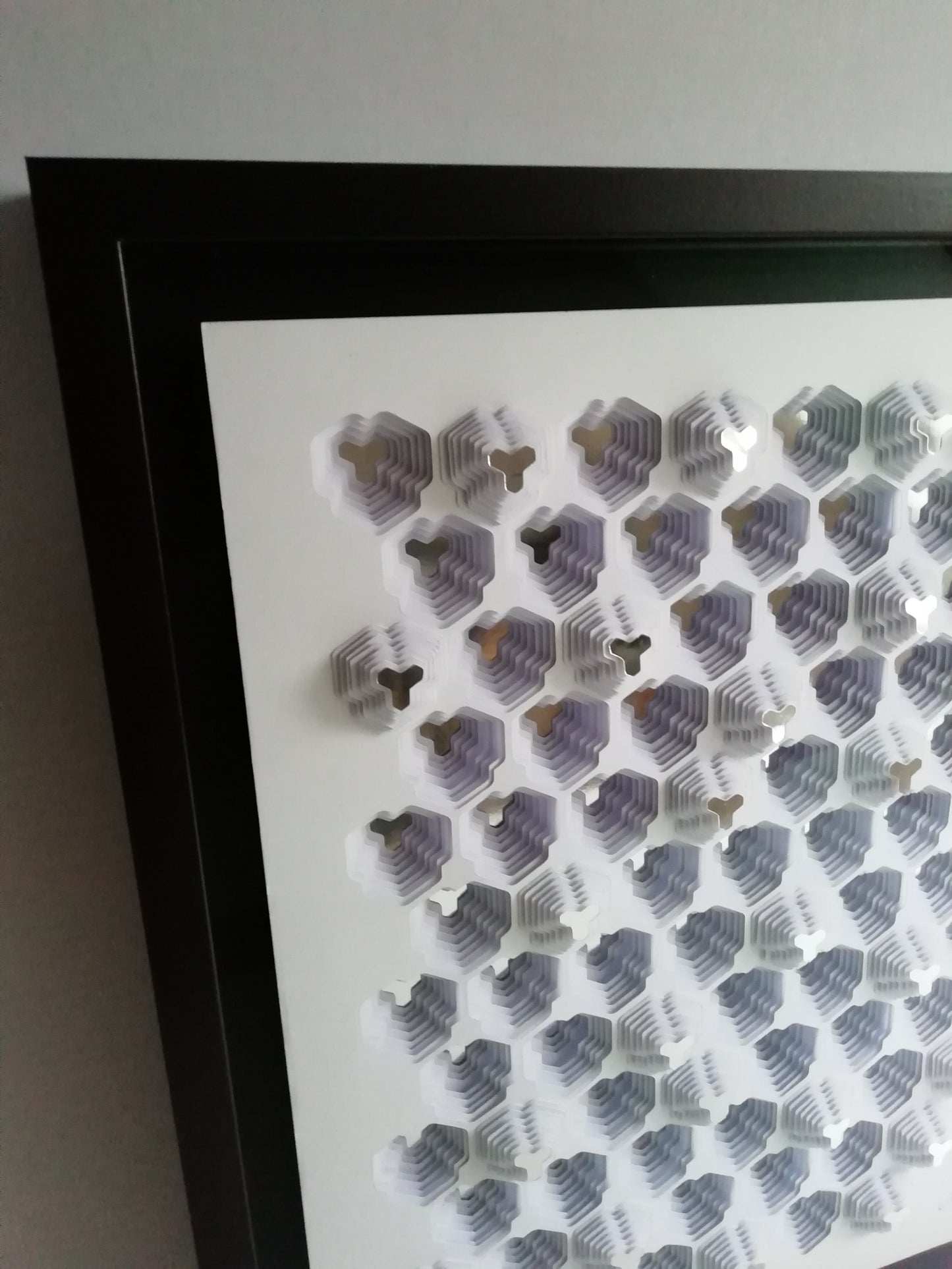 Profil supérieur gauche Difraction Hexagonale, géométrie sacrée et proportions dorées