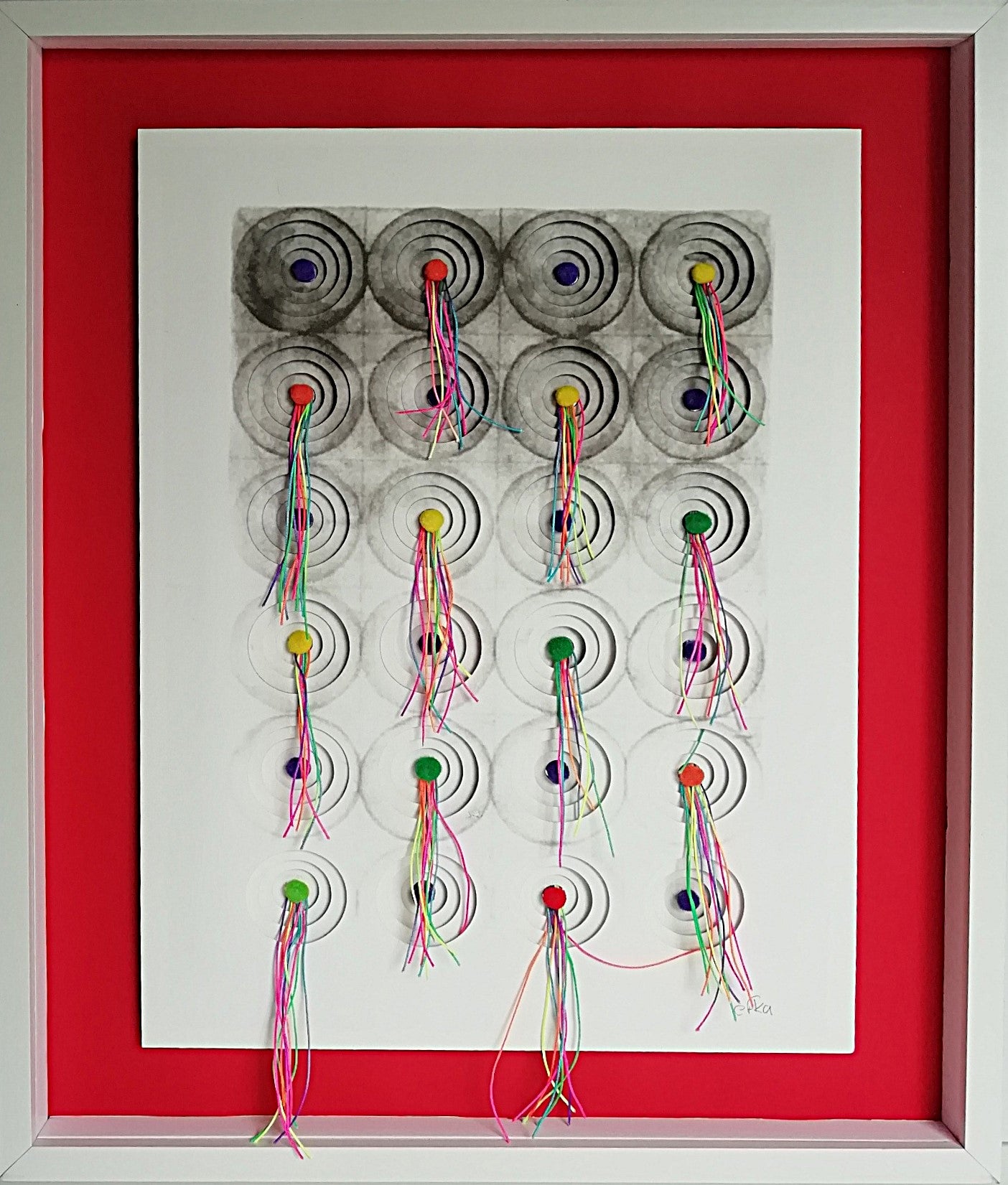 Fils de Pluie frontale - partition textile contemporaine poésie chorégraphique
