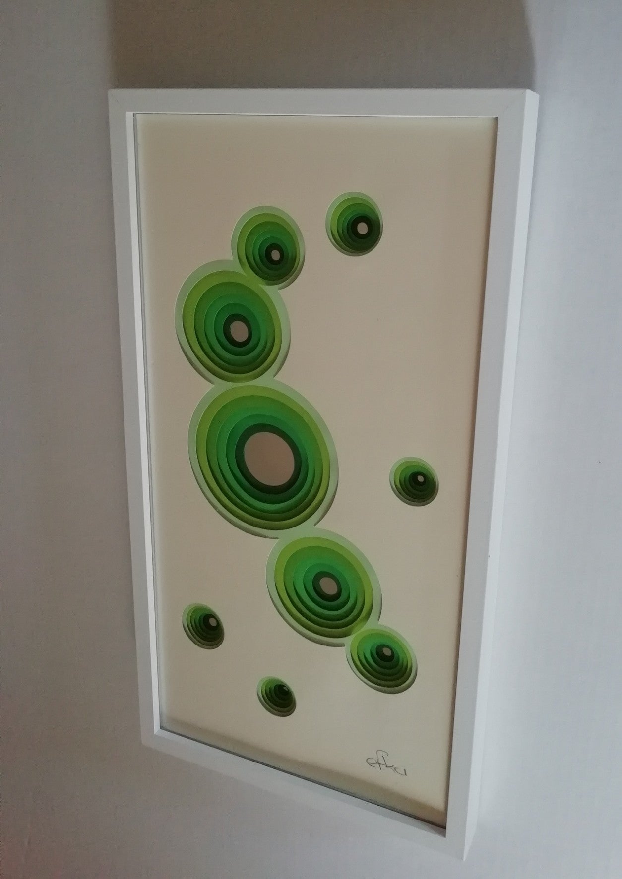 Bulles en Pop - art optique papier 3D coloré