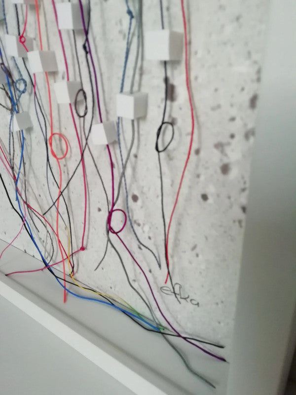 Détail bas droit Connections Urbaines, circuits électroniques et méditation urbaine contemporaine