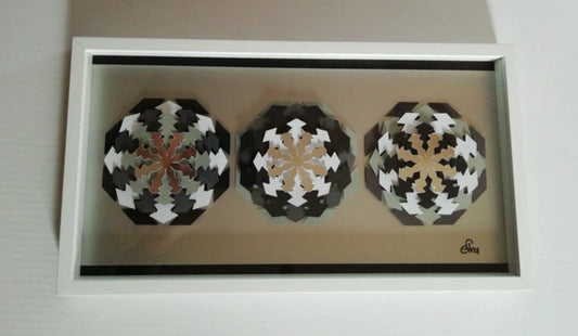 Tonnerre vue frontale, mandala spirituel contemporain et art radial méditatif