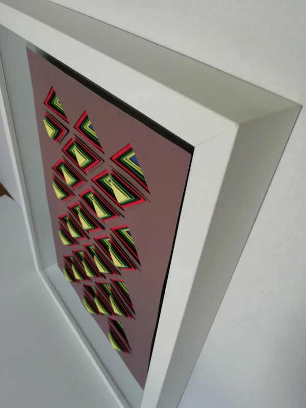 Angle supérieur latéral droit Triangulation Pop, kaléidoscope triangulaire et effets sensoriels