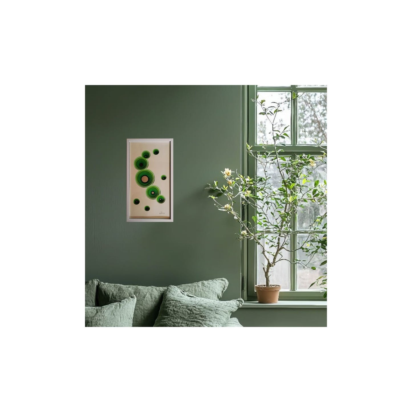 Bulles en Pop - art cinétique ludique composition colorée dynamique