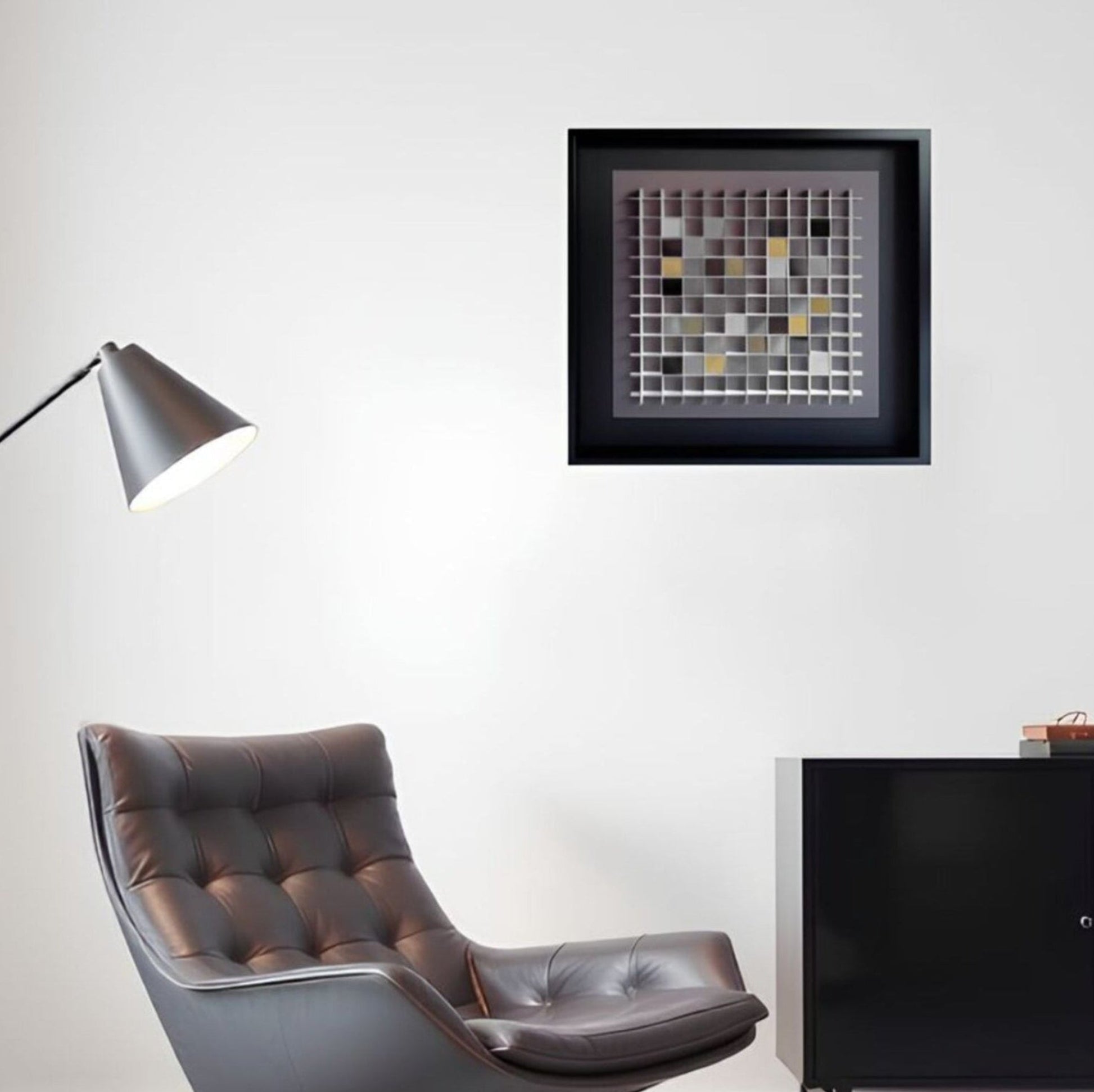 Damier - art stratégique rythmé géométrie conceptuelle interactive