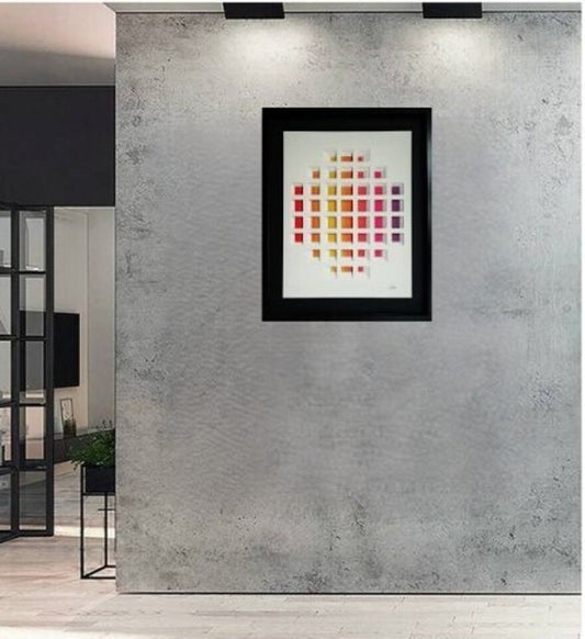 Escaliers Chromatiques - architecture colorée minimalisme géométrique