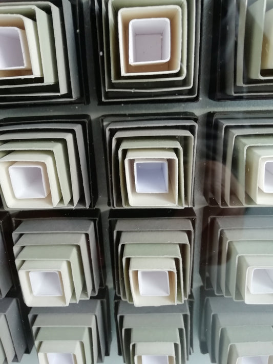 Op Art  cubes imbriqués, illusion de la profondeur