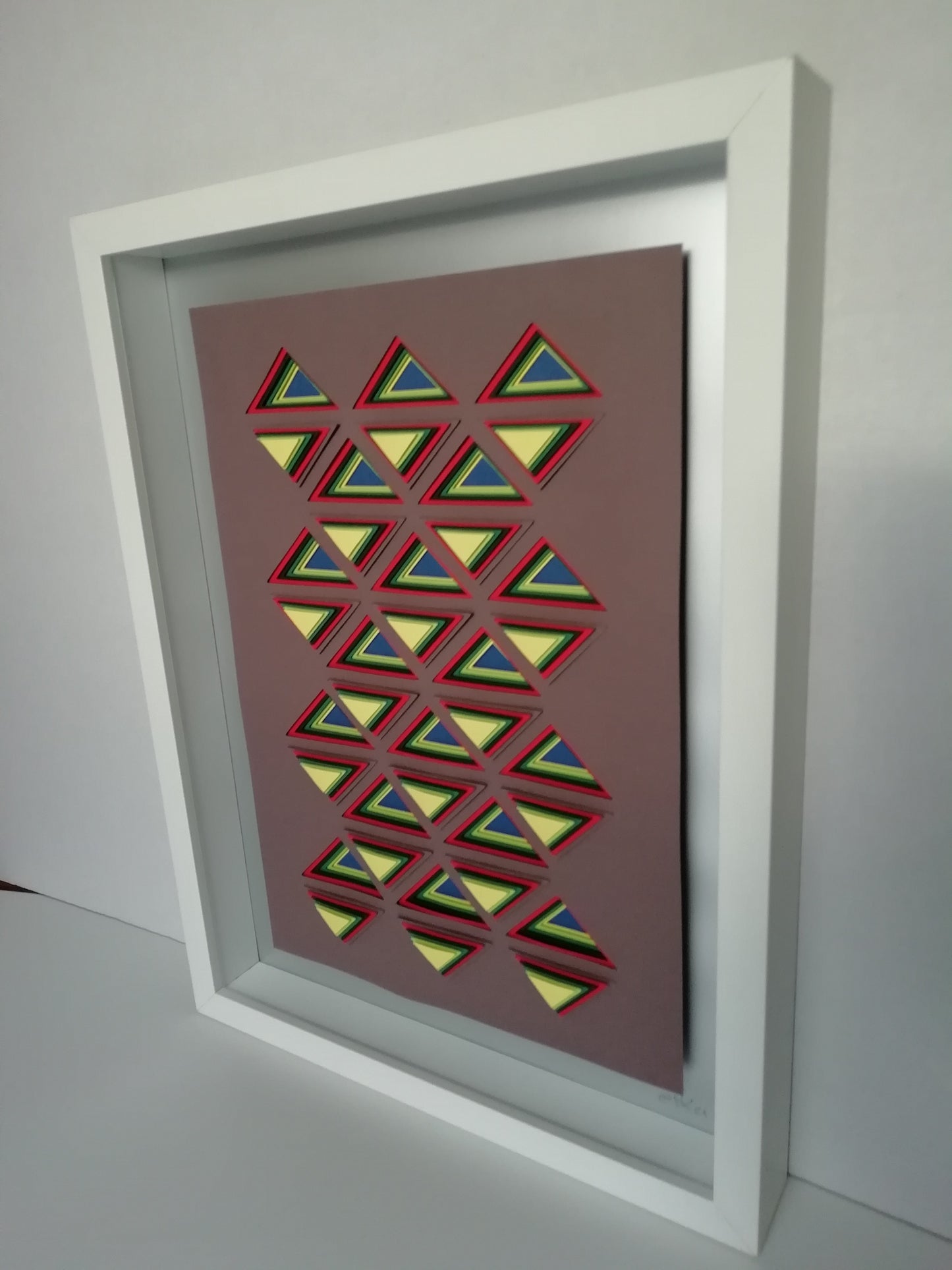 Profil Triangulation Pop - Op Art Riley Vasarely vibrations rétiniennes