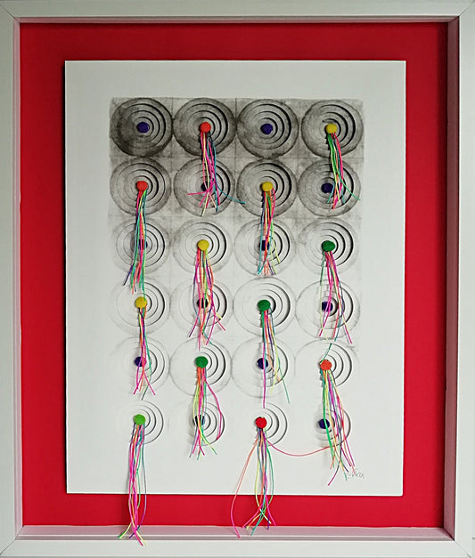 Fils de Pluie vue frontale, partition textile contemporaine et poésie chorégraphique mixte