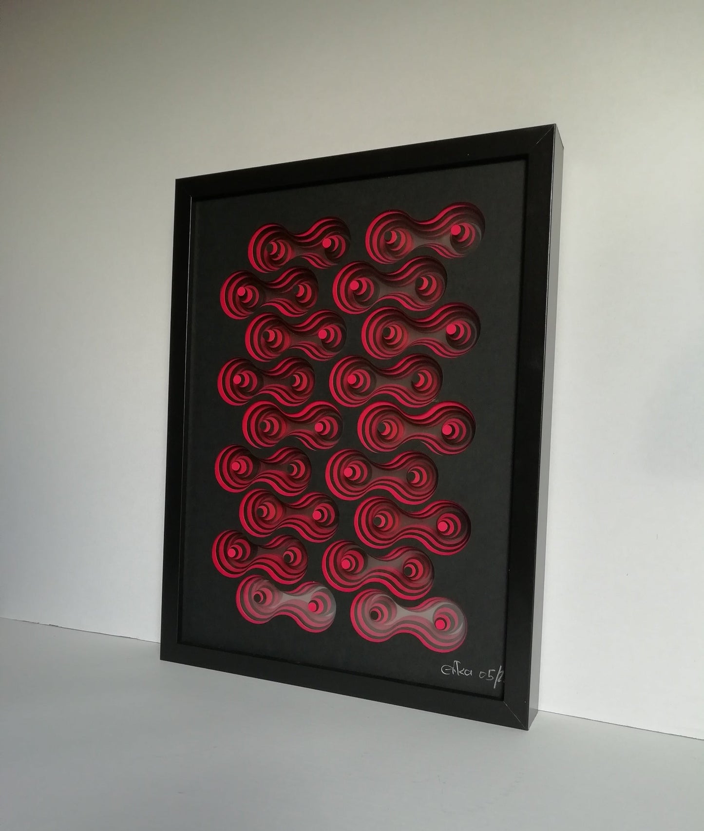 Pulsations en relief latéral droit