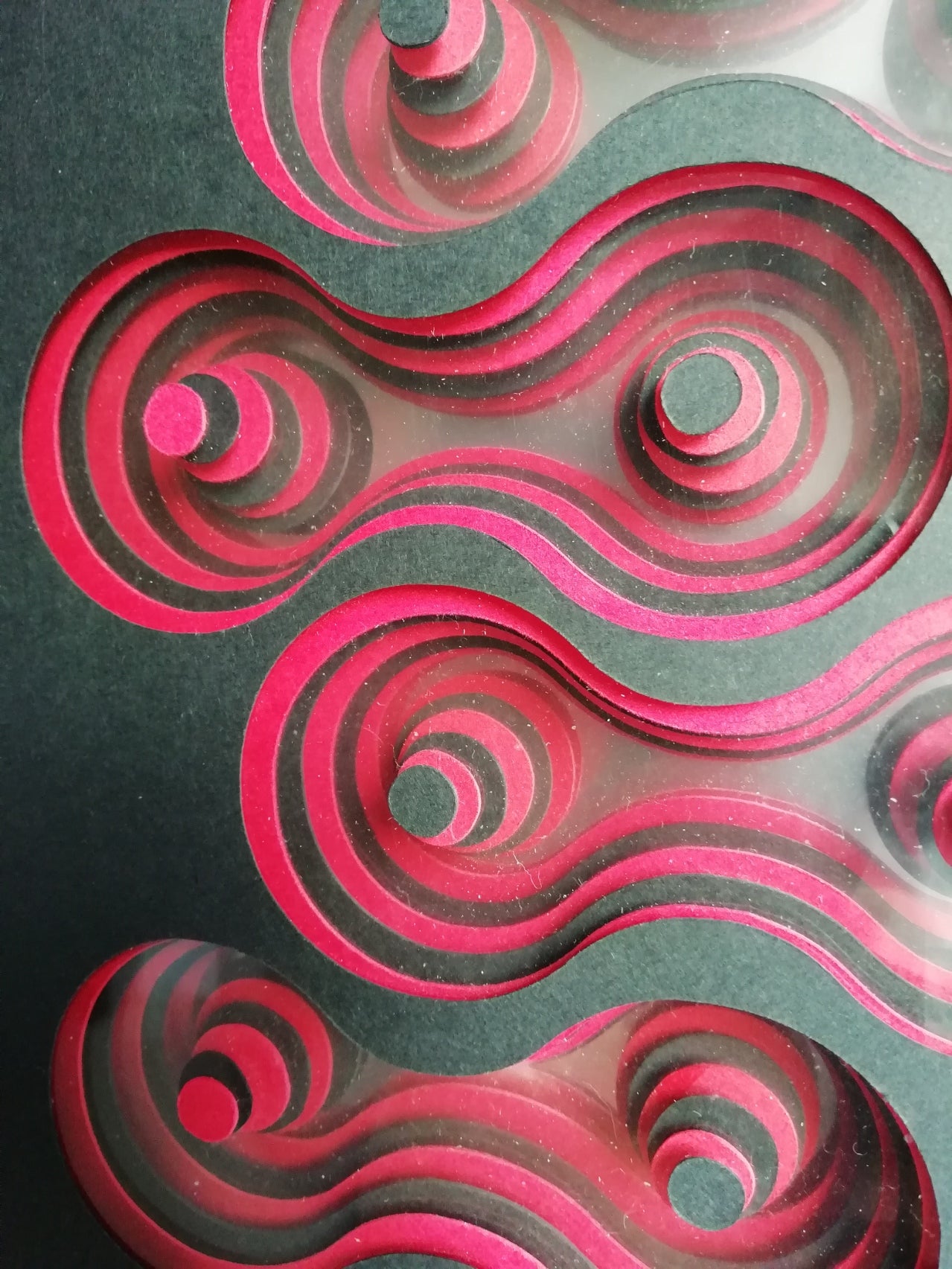 Pulsations en relief détail biais