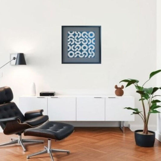 Circle Diffraction - art optique papier 3D circulaire géométrie hypnotique Vasarely