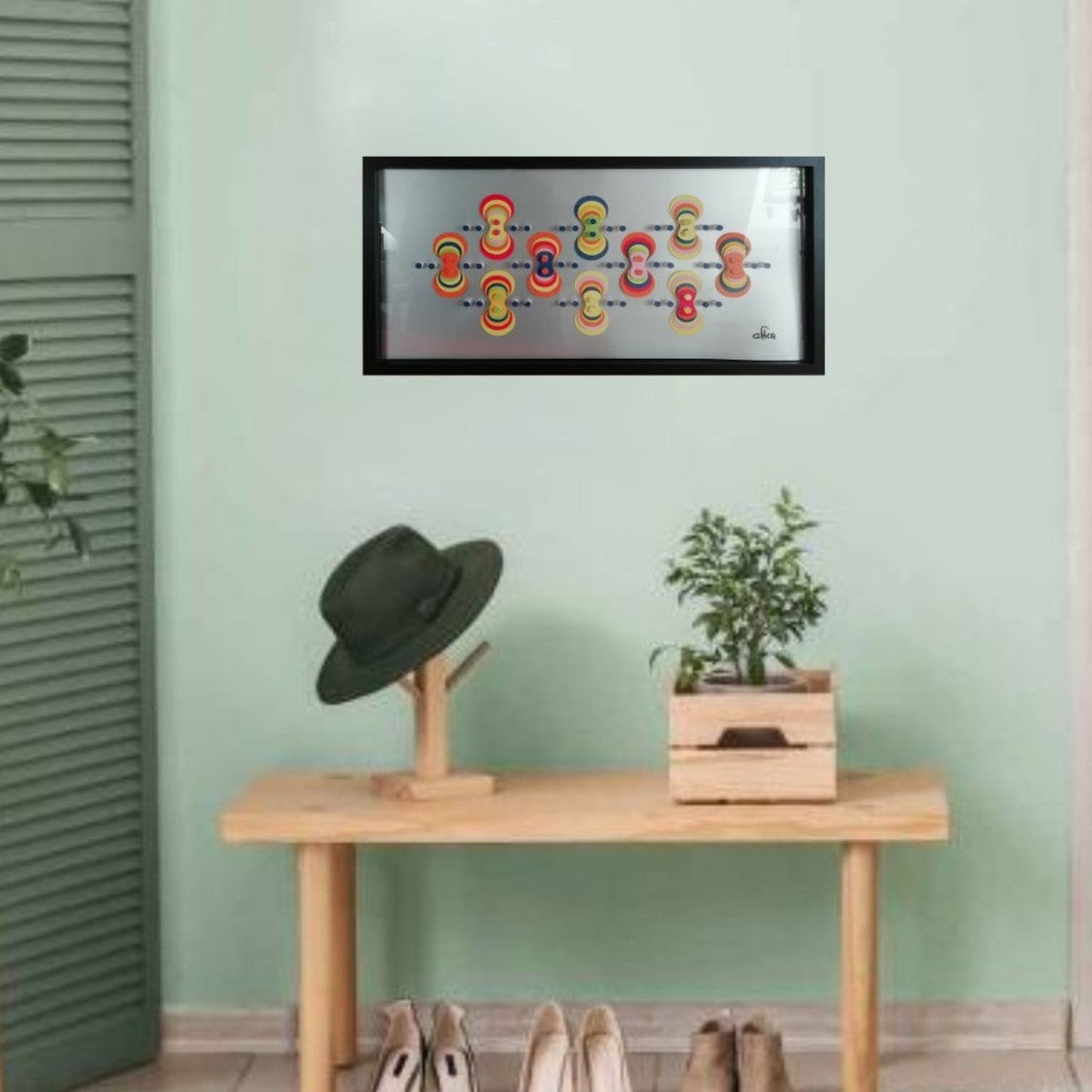 Résonances Colorées - art abstrait rythmé symphonie visuelle colorée