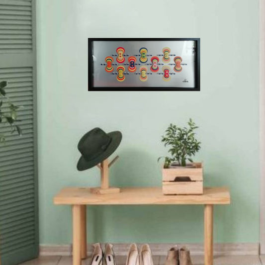 Résonances Colorées - art abstrait rythmé symphonie visuelle colorée