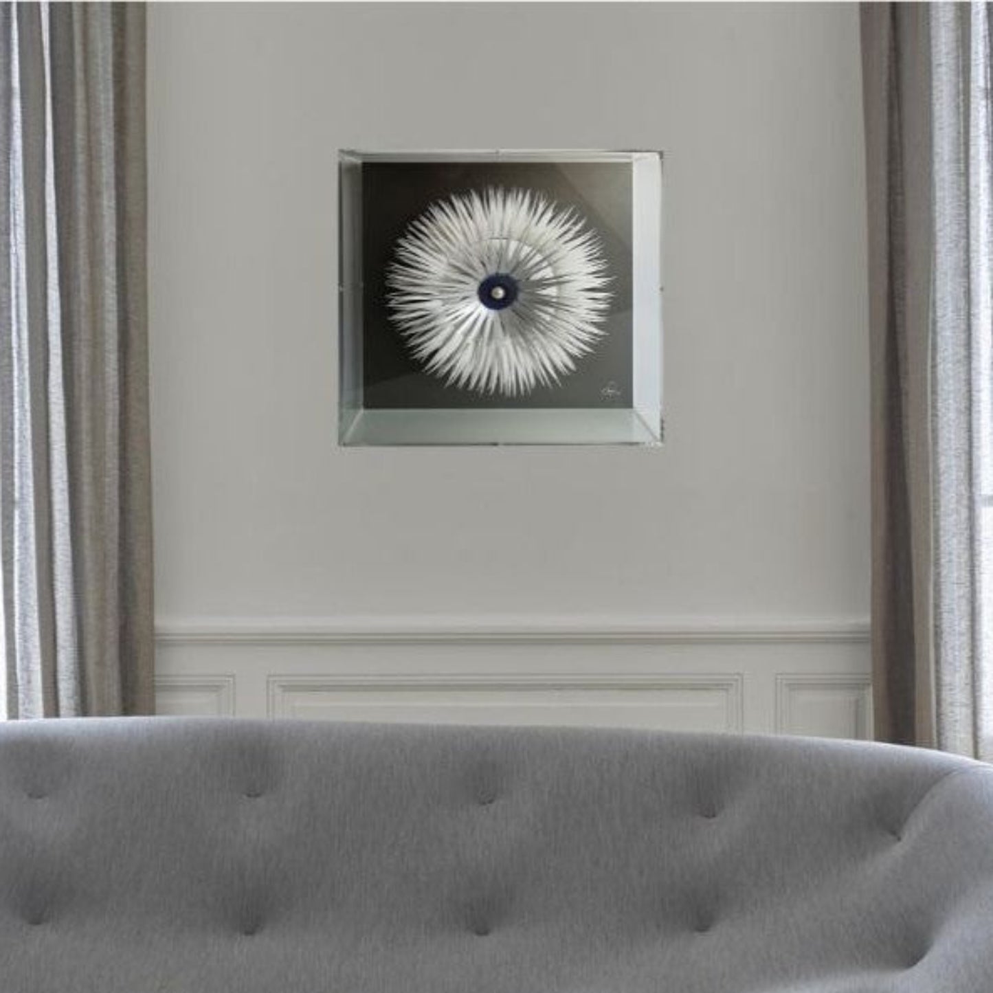 Rosace Double Corps - sculpture architecturale art gothique contemporain