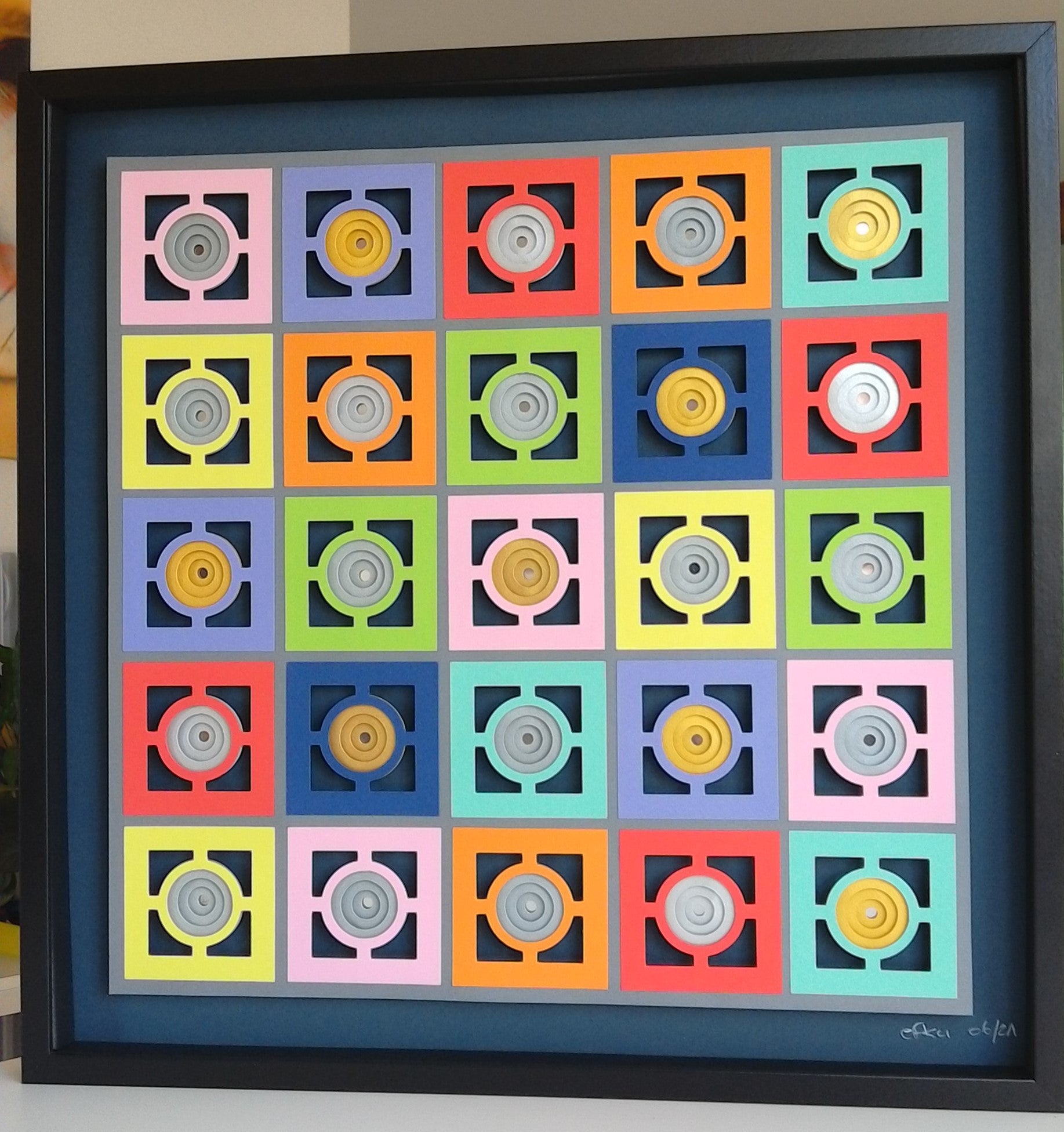 Toupinettes Inversées - art mural paper art tridimensionnel effet visuel frappant